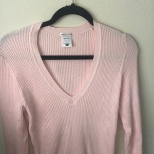 Old Navy ribbed form fitting stretch SWEATER
